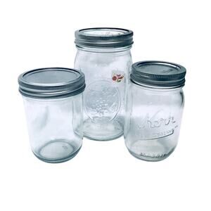 Lot of 3 Mason Jars
